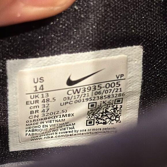 Size 14 - Nike KD 14 Black Lime Glow EUC CW3935-005 - Picture 5 of 8